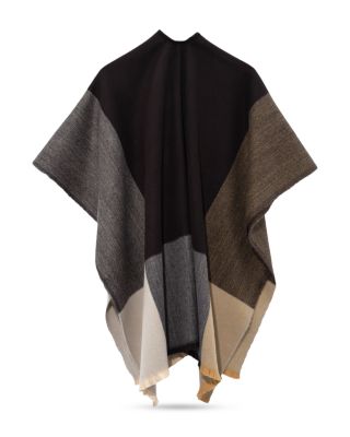 Colorblock Poncho