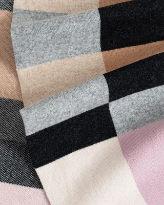 Merino Wool Geo Jacquard Scarf