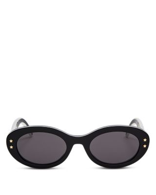 DiorPacific B4I Oval Sunglasses, 51mm