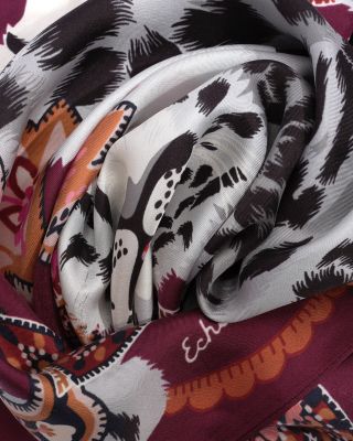 Snow Leopard Silk Wrap