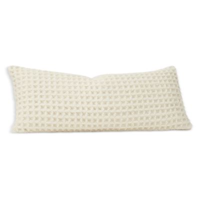 Grand Waffle Merino Wool Lumbar Pillow