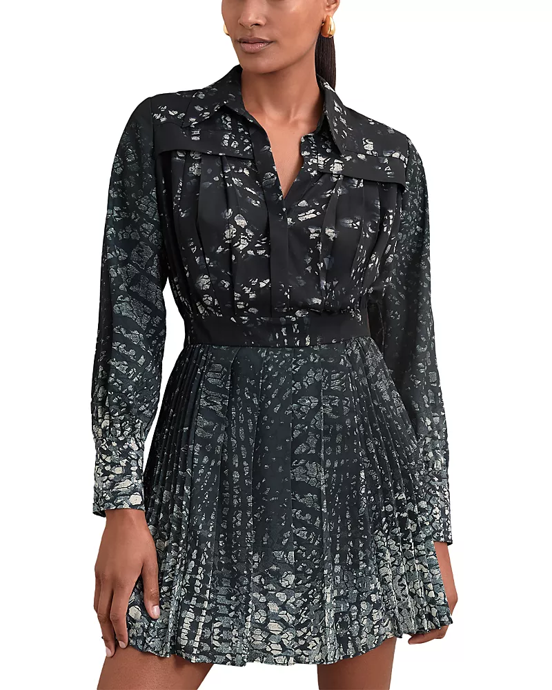 Reiss Ali Printed Flippy Dress