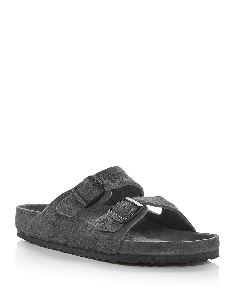 Birkenstock Men's Arizona Slide Sandals in Dark Gray