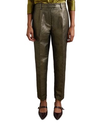 Petites Sparkle Tapered Pants