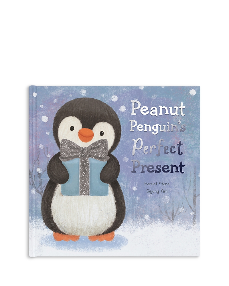 Jellycat Peanut Penguin's Perfect Present Book In Animal Print
