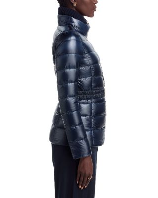 Iconico Claudia Knit Nylon Ultralight Fitted Down Coat