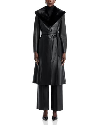 The Veda Faux Leather Coat