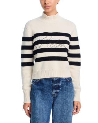 Ritz Striped Cashmere Turtleneck