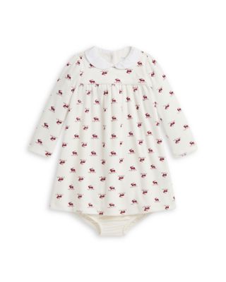 Girls' Elk Print Velour Dress & Bloomer - Baby