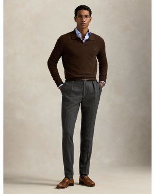 Wool Regular Fit Polo Sweater