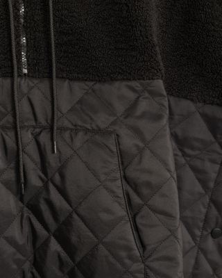 Combo Quilted Hooded Poncho