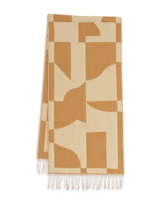 Geo Double Face Jacquard Scarf