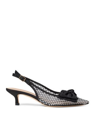 Women's Debra Embellished Kitten Heel Slingback Pumps