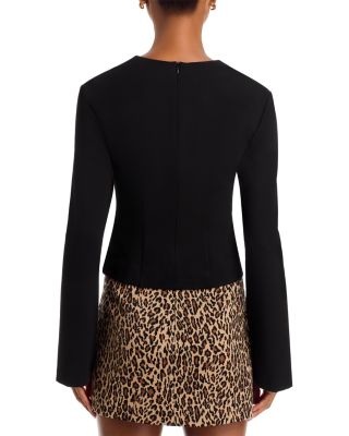 Cleo Pont&amp;eacute; Long Sleeved Fitted Top   