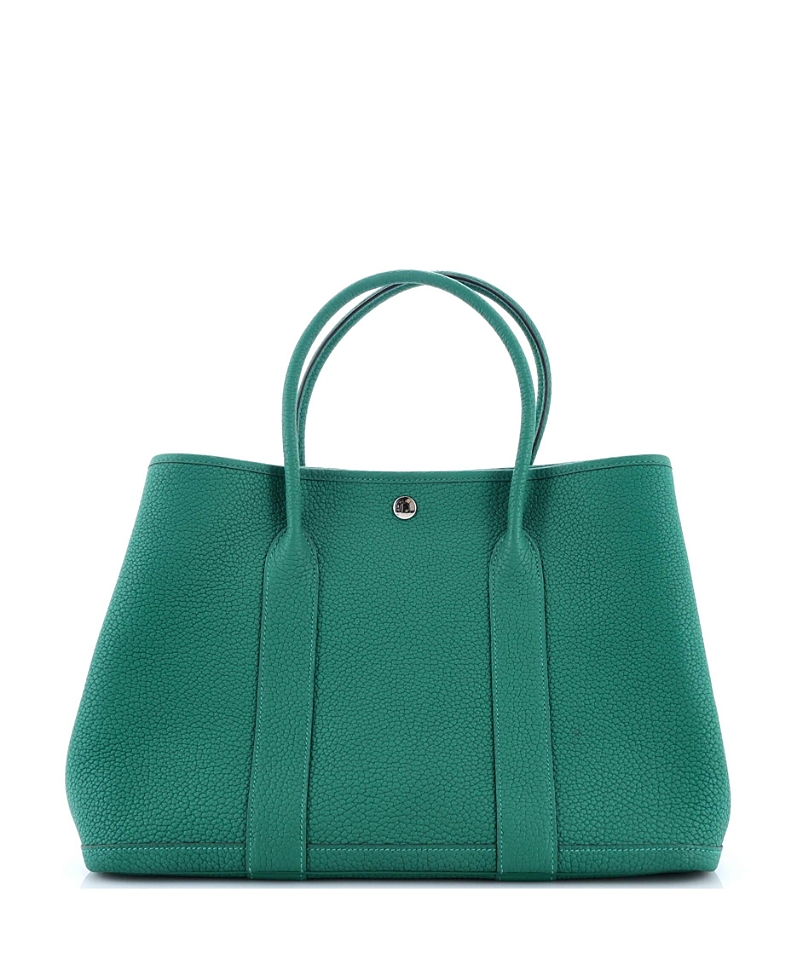 Pre-owned Pre-owned Hermes  Hermes 36 Garden Party Tote Leather In Green
