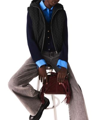 Rhinestone Puffer Vest