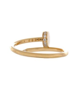 Small Juste un Clou Ring 18K Gold and Diamonds