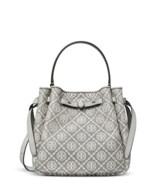 Romy T Monogram Bucket Bag