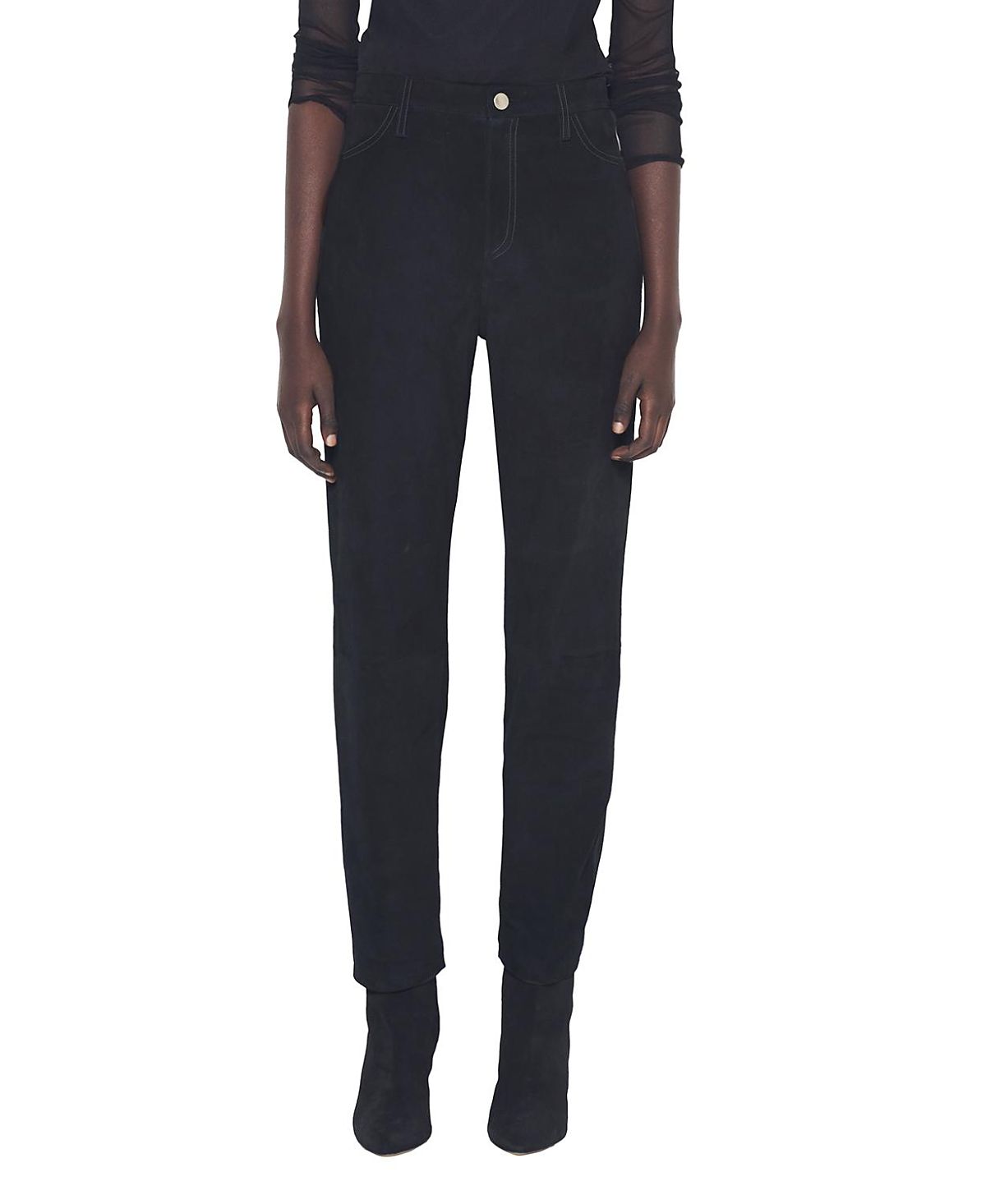 As by Df Cindy Supersuede Slim Leather Jeans