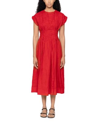 Imogen Solid Midi Dress