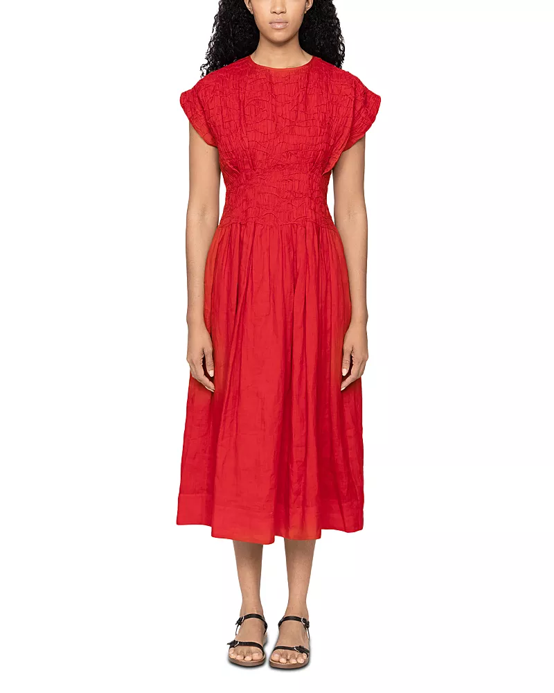 Sea Imogen Solid Midi Dress