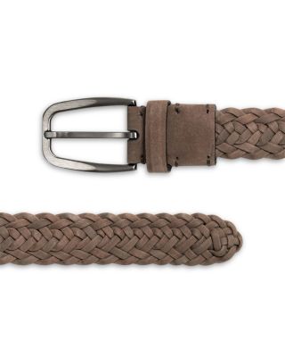 Men's Braided Leather Belt