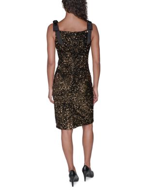 Sequinned Velvet Dress