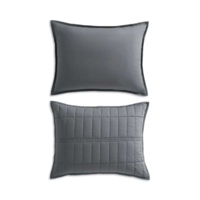 Washed Percale Solid 3 Piece Quilt Set, Queen