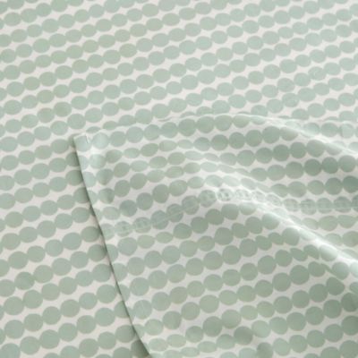 Pikku Rasymatto Pastel Blue Cotton Percale Sheet Set, Queen