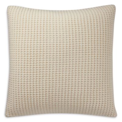 Reese Waffle-Knit Wool Throw Pillow, 20&amp;quot; x 20&amp;quot;