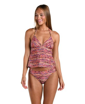 Shimmer Ripple Midkini Top