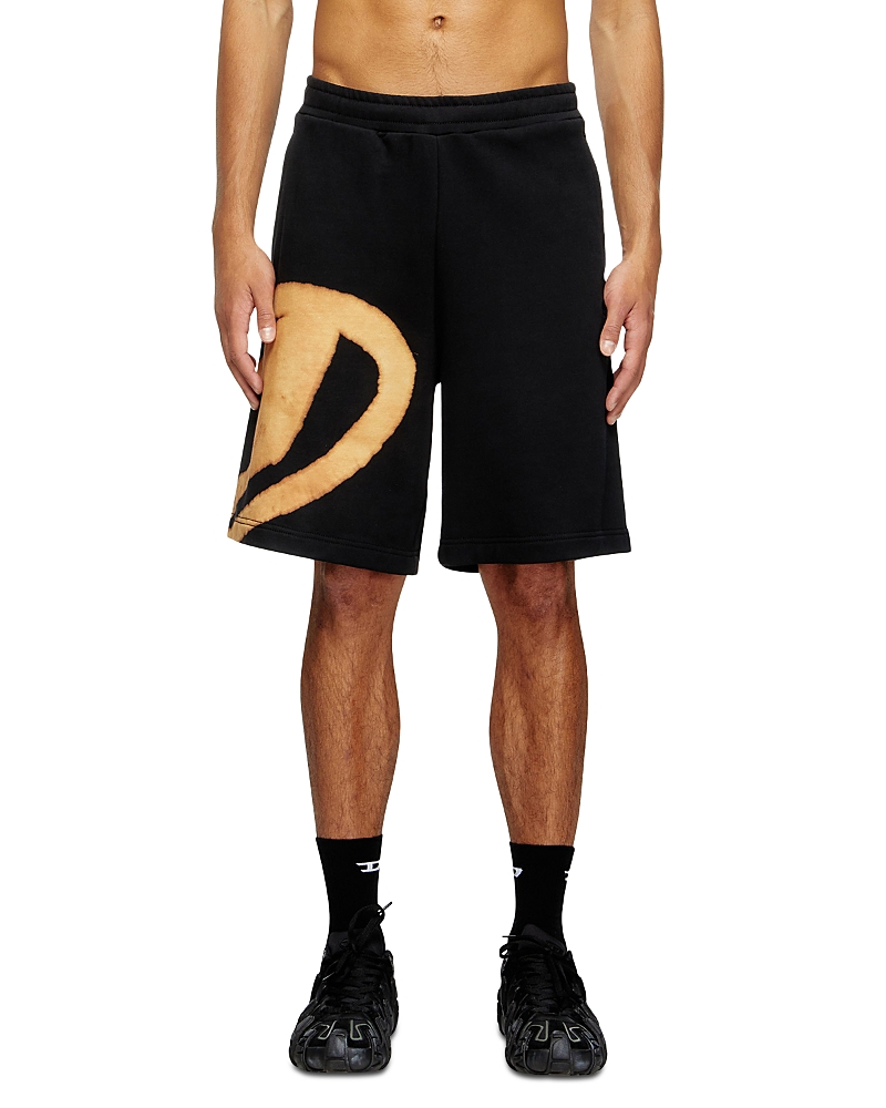 Diesel P-Crow-Bleach Cotton 9 Shorts · M