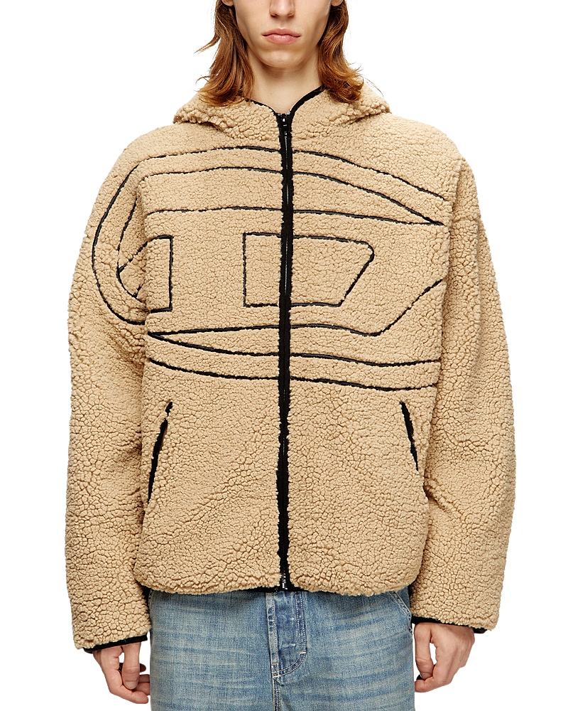 Diesel S-Zat Teddy Fleece Hooded Sweatshirt