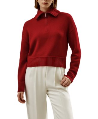 Relaxed Fit Wool-Cashmere Blend Sweater