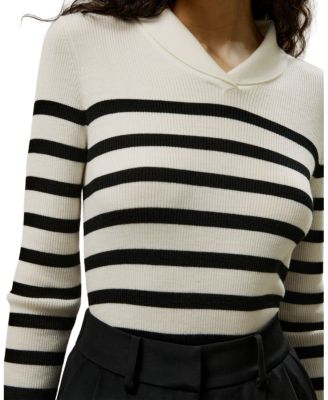 Striped Ultra-fine Merino Wool Sweater