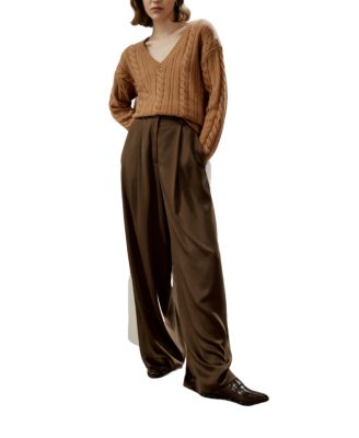 Cable-Knit Wool-Cashmere Blend Sweater