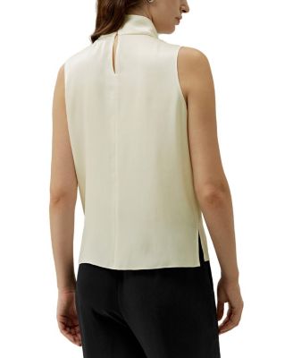 Asymmetrical Sleeveless Cowl Neck Top