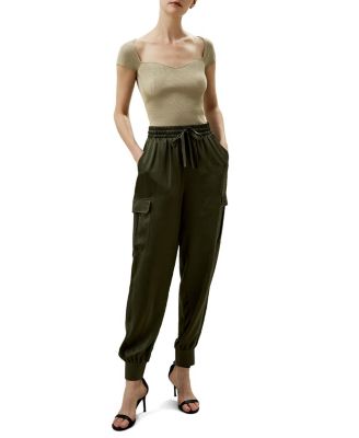 Sweetheart Neck Ribbed Silk Knit Top