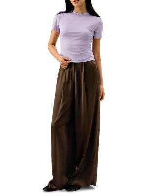 Slim Fitted Silk Jersey Tee