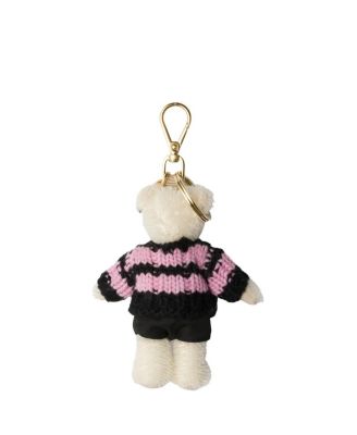 Teddy Bear Bag Charm with Metal Ring