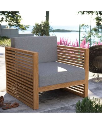 Carlsbad Teak Wood Outdoor Patio Armchair