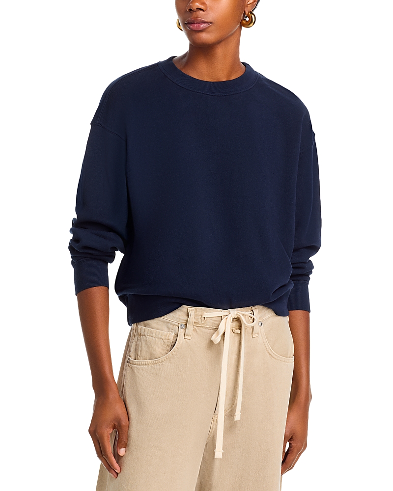 Velvet By Graham & Spencer Crewneck Sweatshirt In Blue