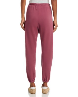 Cotton Logo Sweatpants in Roses