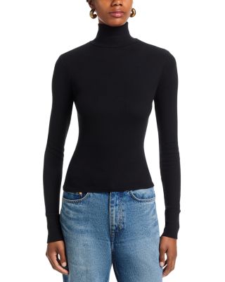 Luxe Rib Turtleneck Tee