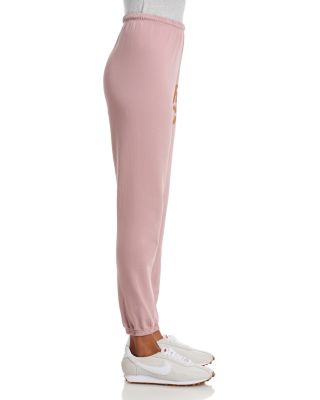 Cotton Logo Sweatpants in Ballerina Golden