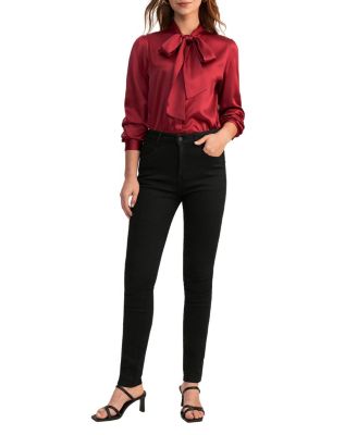 Women's Bow-tie Neck Silk Blouse