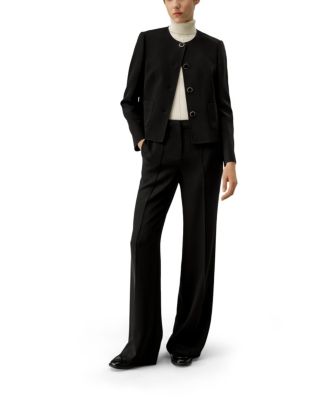 Tailored Silk Boxy Jacket