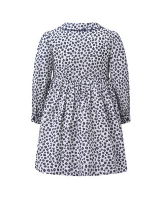 Girls' Navy Floral Button-Front Dress - Little Kid, Big Kid