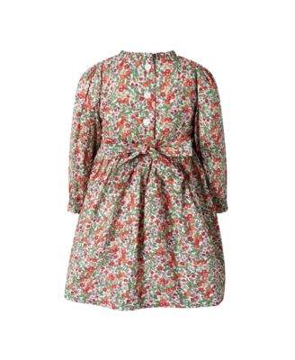Girls' Botanical Ruched Dress - Little Kid, Big Kid
