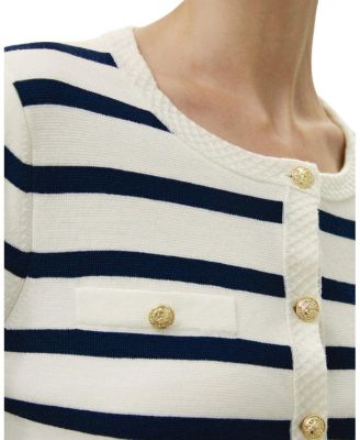 Gariana Striped Wool Cardigan
